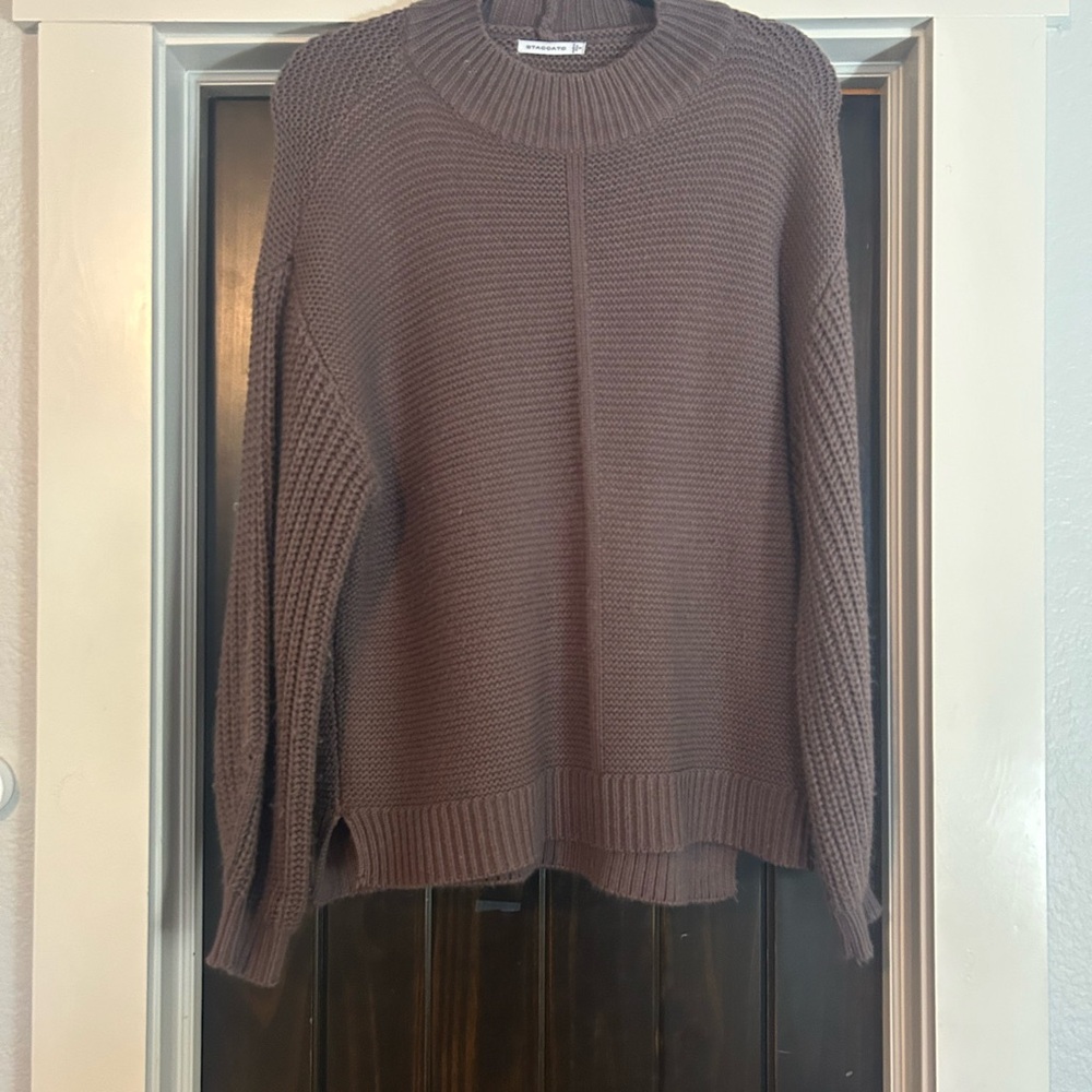 Staccato Brown Cowl Neck Sweater